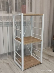 Етажерка 3/34 Ferrum-decor Серії Конект 73x34x28 білий ДСП Сосна Кембра 16мм (XK00264)