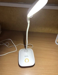 Лампа настільна гнучка MASTERTOOL 125х100х350 мм COB LED USB/3xAA ABS 94-0814