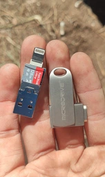 Флешка металлическая 2в1 256 ГБ USB-Lightning для Apple iPhone, iPad, iPod, компьютера Microdrive 256GB OTG фото от покупателей 2