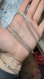 Серебряная цепь 925 пробы Арабский Бисмарк 55см / 4мм чернёный фото от покупателей 1