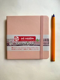 Блокнот для графики Royal Talens Art Creation 140 г/м2 12 х 12 см 80 листов Pastel Pink (8712079451622) фото от покупателей 4