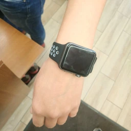Силіконовий ремінець Fruct Nike Sport Band for Apple Watch 42/44/45/46/49 mm Pink Black фото від покупців 1
