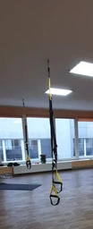 Тренувальні петлі trx для кросфіту (трх тренажер для фітнесу та турніка) OSPORT Pro (FI-0037-1) Чорно-фіолетовий фото від покупців 7