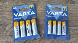 Набор щелочных батареек Varta ENERGY AA (LR06) 4 шт + AAA (LR03) 4 шт (4106229488)