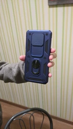 Чохол Camshield з кільцем-підставкою на Xiaomi Poco X3 чорний фото від покупців 1