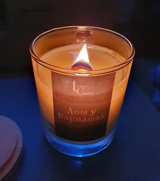 Ароматична свічка Turbota candles Дощ у Карпатах 145 г 9 см фото від покупців 1