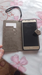 Чехол Vintage для Samsung Galaxy J5 2016 / J510 книжка с тиснением Розовый фото от покупателей 1