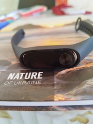 Ремінці для фітнес браслетів Mi Band 2, з силікону чорний (Mrk-5322)
