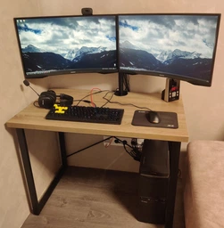 Настольное крепление для двух мониторов ITech 13" - 27" Black (MBS-12F) фото от покупателей 7
