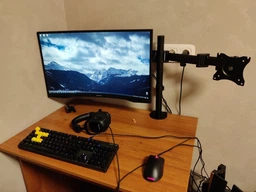 Настольное крепление для двух мониторов ITech 13" - 27" Black (MBS-12F) фото от покупателей 3