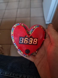 Радиоконструктор часы Love ArduinoKit электронные сборные в виде сердца фото от покупателей 1