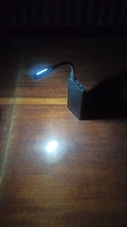 Портативна USB лампа підсвітка для ноутбука Led Plastic Light Blue