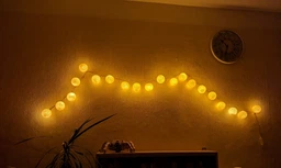 Гирлянда хлопковая CBL Кремовая 20 шт, 3.7 м