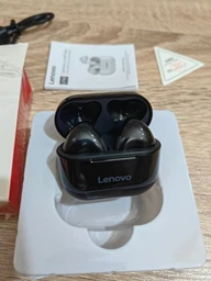 Бездротові навушники Lenovo LP40 Plus з кейсом / Навушники з мікрофоном Bluetooth для iPhone та Андроїд White фото від покупців 9