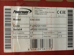 Генератор бензиновый PRAMAC EM3300 2.6 кВт (240330092) фото от покупателей 3
