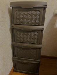 Пластиковий комод "R-plastic" (34 * 40 * 86см), коричневий фото від покупців 5