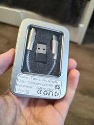 Підсилювач звуку, CX Pro CX31993, ЦАП, DAC, перехідник, зовнішня звукова карта, Nautilus Type C to 3,5 мм + PC адаптер Silver фото від покупців 11
