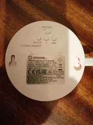 Світильник нічник з акумулятором LEDVANCE NIGHTLUX CLOCK 5лм / 2700К-6500К / Білий (4058075757721) фото від покупців 6