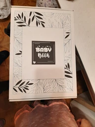 Первый альбом малыша "Baby book", детский фотоальбом на украинском, цвет синий