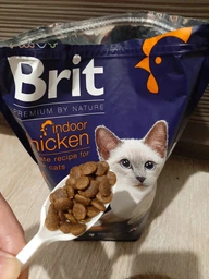 Сухой корм Brit Premium by Nature Cat Indoor для кошек живущих в помещении - 0,8 кг фото от покупателей 7