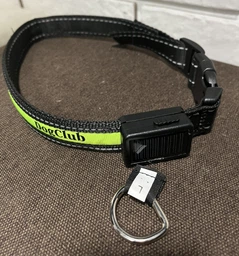 Нейлоновий нашийник для собак, що світиться DogClub Solar LUX L(50-60 см) Blue фото від покупців 2