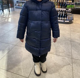Детское зимнее пальто для девочки Minoti 12COAT 1 37618KID 80-86 см Темно-синее (5059030966980) фото от покупателей 5