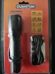 Ліхтар Quantum ручний QM-FL1010 Techno 10W LED з USB box (00-00012407) фото від покупців 1