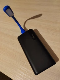 Портативна USB лампа підсвітка для ноутбука Led Plastic Light Blue фото от покупателей 4