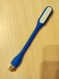 Портативна USB лампа підсвітка для ноутбука Led Plastic Light Blue фото от покупателей 6
