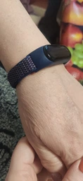 Ремінець нейлоновий MRK для фітнес браслета Xiaomi Mi Band 6/5/4/3 Червона камелія (mrk7513)