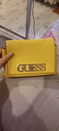 Сумка жіноча Guess Uptown Chic Mini 563 Жовта (H2000029597893) фото від покупців 6