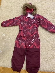 Детский зимний слитный комбинезон для девочки Huppa Wille 36430030-34183 92 см Фиолетовый (4741632180383) фото от покупателей 2