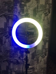 Набор блогера LED лампа RGB MJ-26 26 см + штатив 2.1м + держатель для телефона для фото и видео фото от покупателей 11