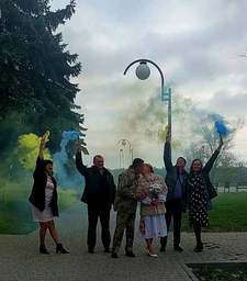 Цветной дым набор Желтый Синий MA0511 Maxsem Yellow Blue smoking fountain 60 сек, 4 шт/уп фото от покупателей 1