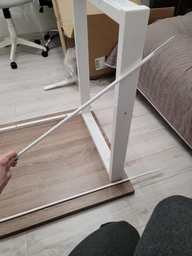 Письменный стол Ferrum-decor Драйв 750x1000x700 Белый металл ДСП Дуб Сонома 32 мм (DRA207) фото от покупателей 7