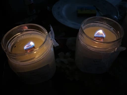 Набір “3 маленькі соєві свічки”. Дерев’яний гніт. Натуральне ефірне масло. 100 мл фото від покупців 3