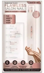 Мини фрезер для маникюра и педикюра со встроенным аккумулятором Flawless Salon Nails беспроводной Белый фото от покупателей 7