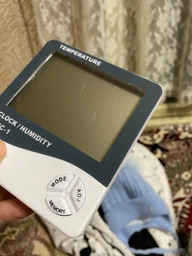 Термогігрометр Generic HTC-1 годинник будильник метеостанція фото від покупців 2