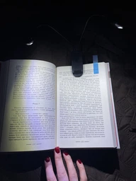 LED мини лампа Light светильник на прищепке клипсе для чтения книг фото от покупателей 5