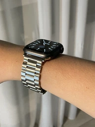 Металлический ремешок Fruct 3-Bead Metal Band для Apple Watch 42/44/45/46/49 mm Black фото от покупателей 7