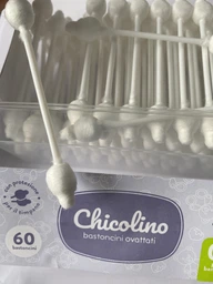 Упаковка ватных палочек Chicolino для детей с ограничителем 3 пачки по 60 шт (N5818) (2000064265818) фото от покупателей 5