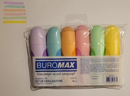 Набор текст-маркеров Buromax Pastel 6 шт с резиновыми вставками (BM.8905-96) фото от покупателей 3