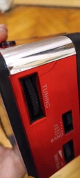 Портативный FM радиоприемник NEEKA NK 204 USB ФМ радио проигрыватель на аккумуляторе та батарейках, Красный