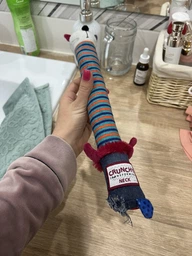 Іграшка для собак GiGwi Кіт з хрусткою шиєю та пискавкою Crunchy 28 см (75046Collar) фото від покупців 2