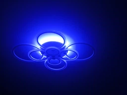 Люстра світлодіодна 517 Light 3color з пультом 224Вт Хром (01231)