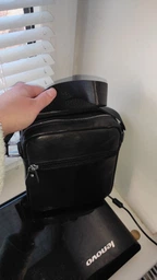 Сумка планшет через плечо мужская из натуральной кожи Laras K105206 Black (ROZ6300004269) фото от покупателей 1