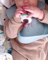 Силіконовий нагрудник Twins Bib Блакитний з кишенею