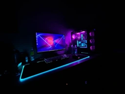 Игровая поверхность с подсветкой INTEKO 300х800х4мм RGB черный фото от покупателей 16