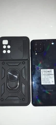 Чохол Camshield з кільцем-підставкою на Samsung Galaxy M32 синій фото від покупців 4