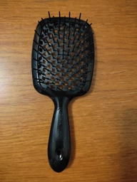 Гребінець для волосся Janeke Superbrush small Жовтий з білим фото от покупателей 4